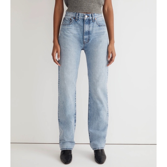 Madewell Blue Straight Leg Jeans Timeless Style - Picture 1 of 16